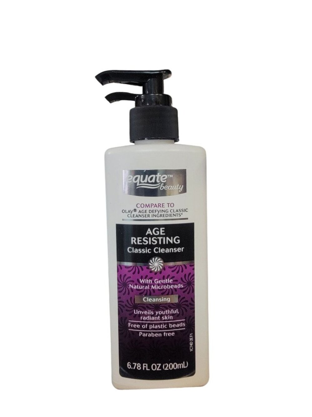 2 pack Equate Beauty Age Resisting Classic Cleanser 6.78 Fl Oz With Gentle Natur